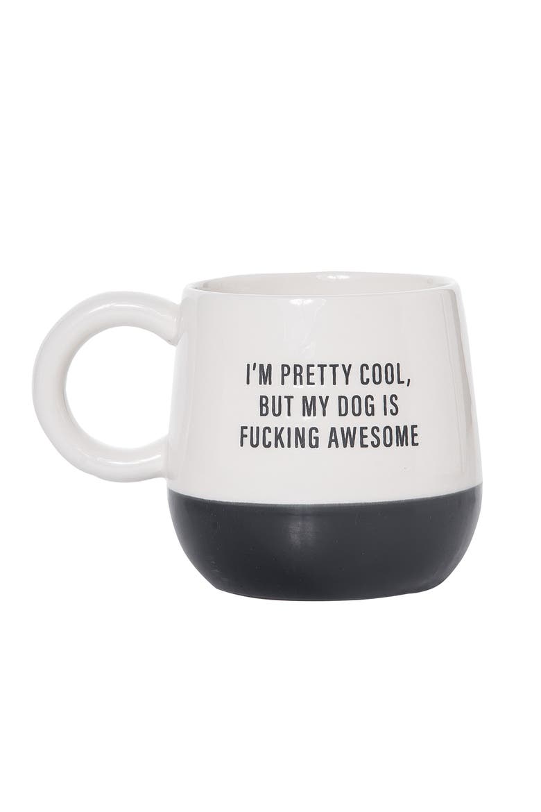 My Dog Is Awesome Mug Ceramic White, Main, color, White