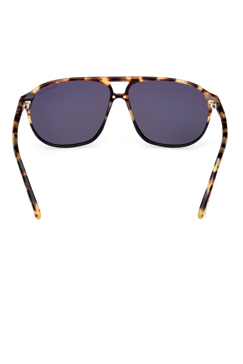 Bruce 61mm Navigator Sunglasses, Alternate, color, BLACK/OTHER / SMOKE