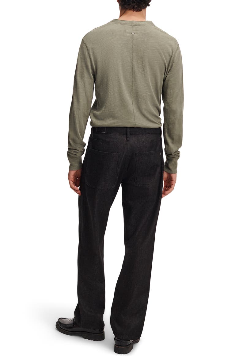 Workwear Relaxed Straight Leg Jeans, Alternate, color, rbRAW BLACK WHITE