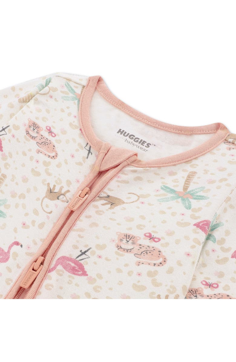 Huggies 2-Pack Stretch Viscose Footies, Alternate, color, Coral Pink