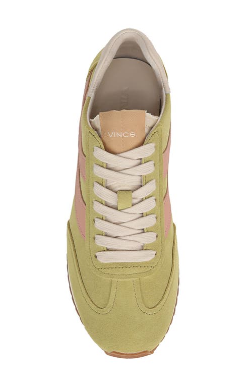 Vince Oasis Runner Sneaker In Citrus/blush