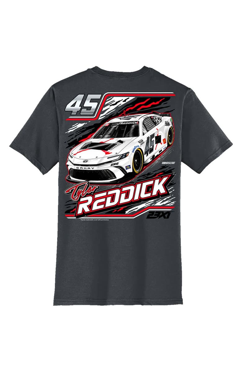 23XI Racing Men's 23XI Racing  Charcoal Tyler Reddick Jordan Car T-Shirt, Alternate, color, Charcoal