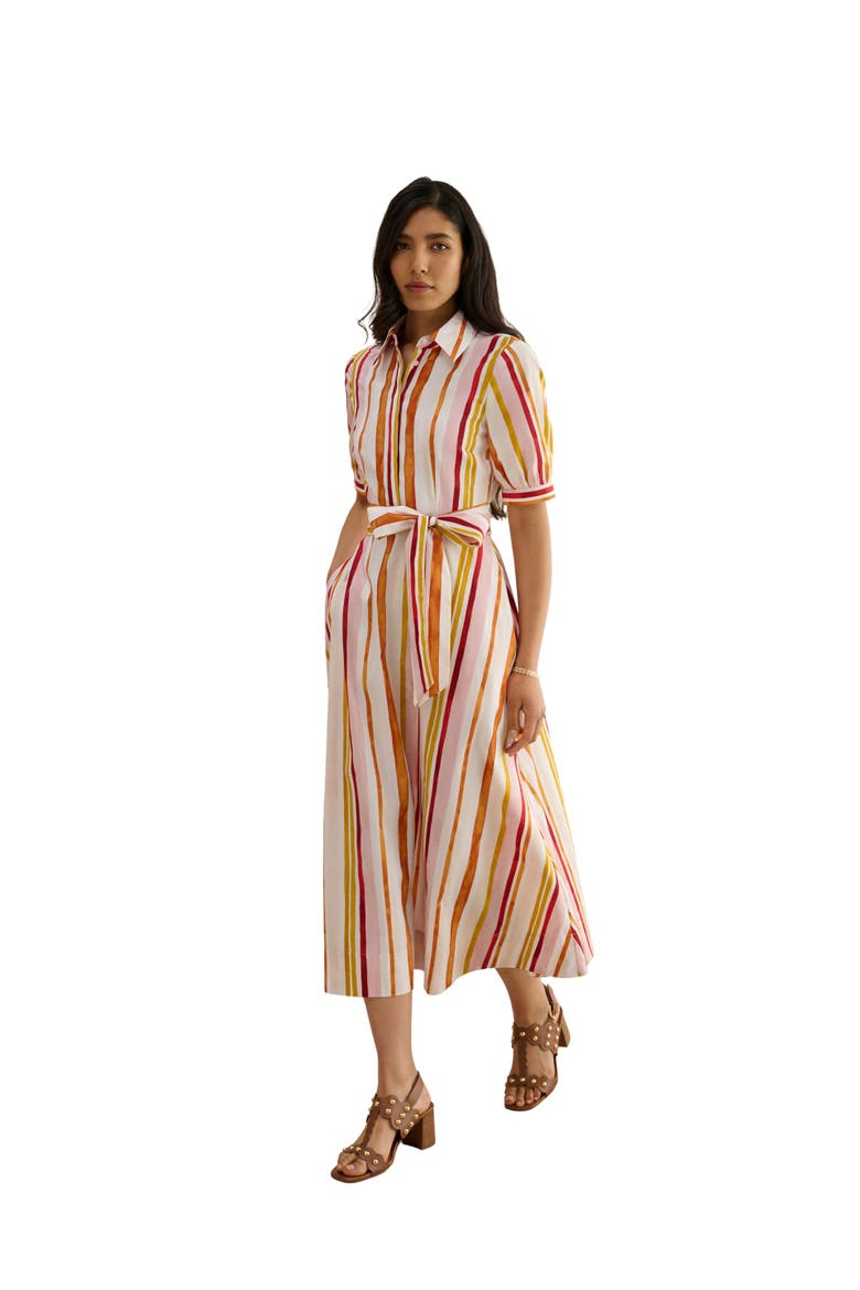 Cressida Midi Dress, Main, color, Ivorymulti