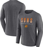 FANATICS Men's Fanatics Branded Heathered Charcoal Phoenix Suns Where Legends Play Iconic Practice Long Sleeve T-Shirt