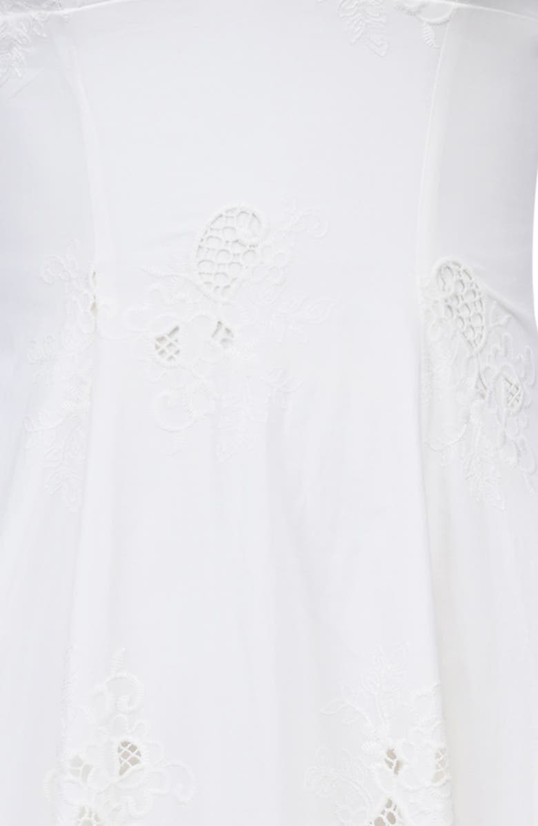 HOUSE OF CB Tatiana Broderie Midi Dress, Alternate, color, White