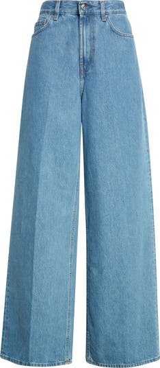 デニム・ジーパン TOTEME WIDE-LEG JEANS IN ORGANIC COTTON Organic Cotton Wide Leg Denim – La Garçonne