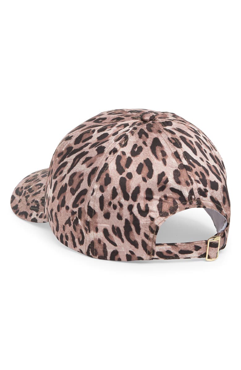 Vince Camuto Leopard Print Baseball Cap, Alternate, color, Leopard