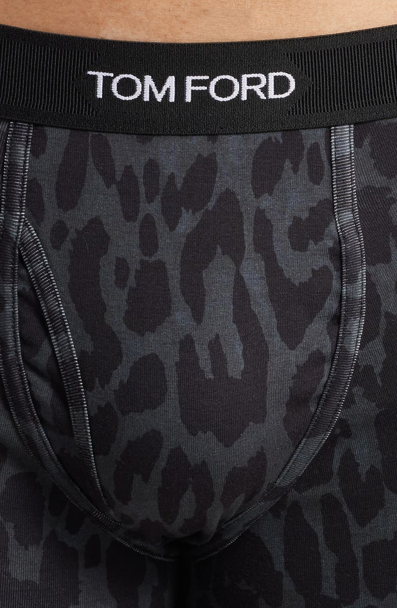 TOM FORD Cheetah Print Stretch Cotton Jersey Boxer Briefs, Alternate, color, 