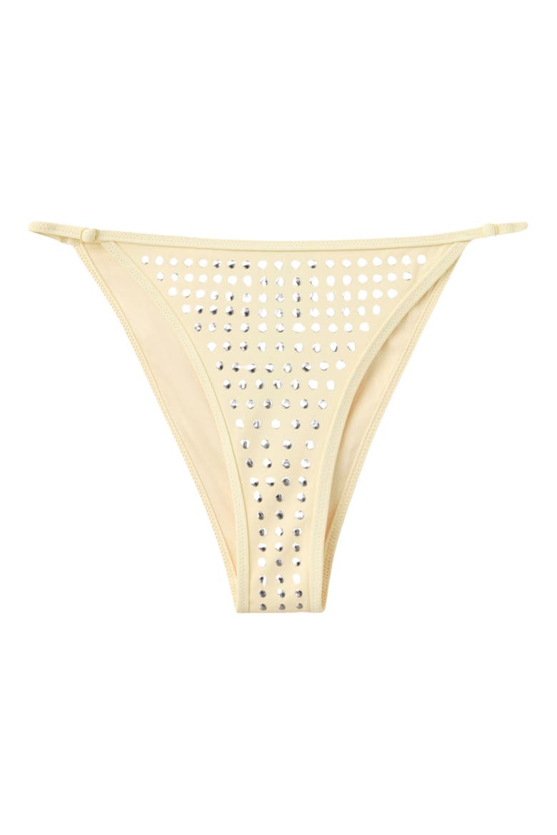 Studded Bikini Bottoms, Main, color, YELLOW