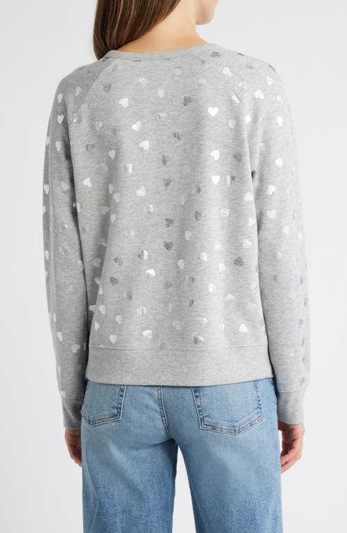 Shop Caslon ® Heart Foil Print Graphic Sweatshirt