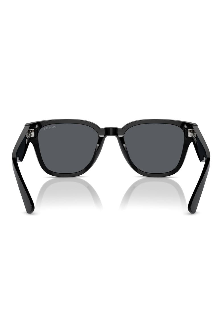 52mm Pillow Sunglasses, Alternate, color, BLACK