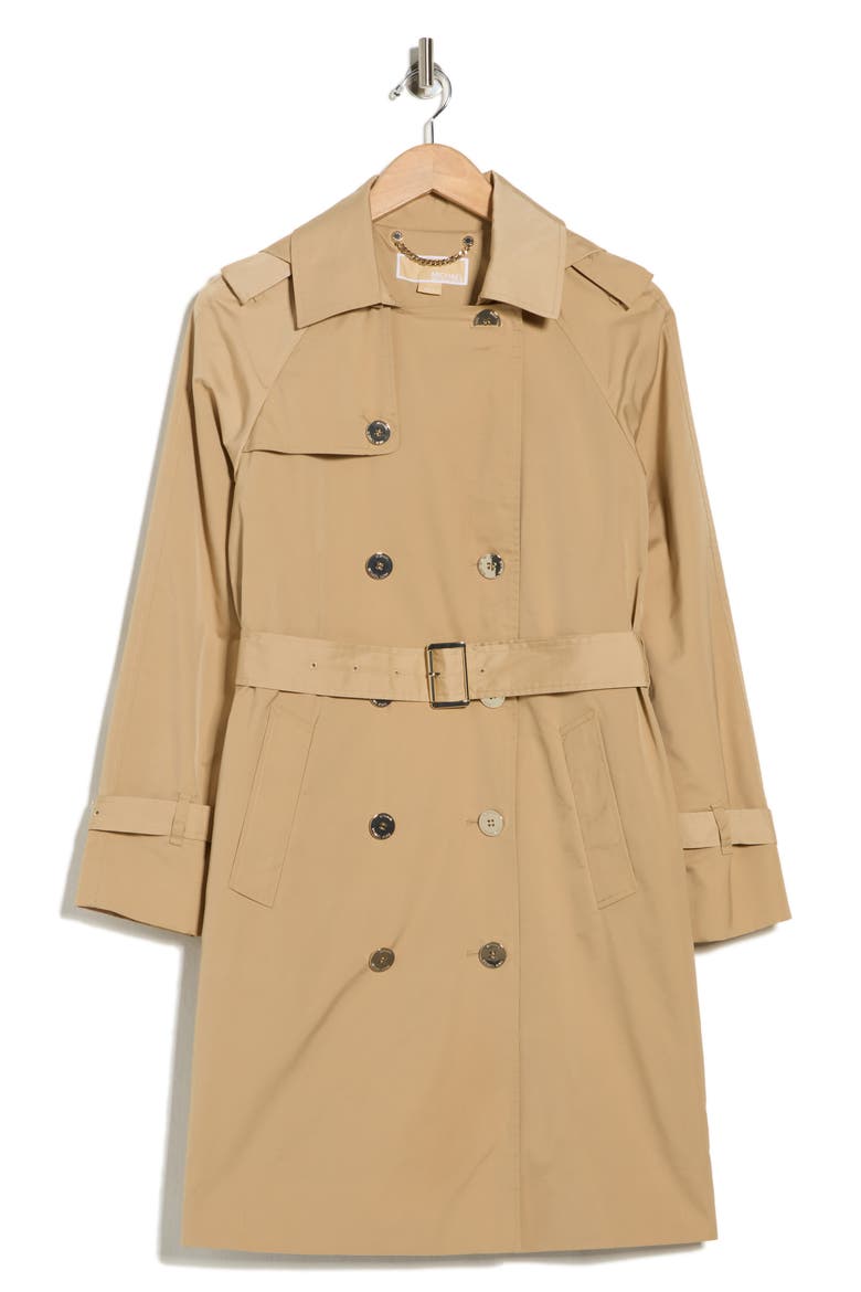 Belted Trench Coat, Alternate, color, KHAKI