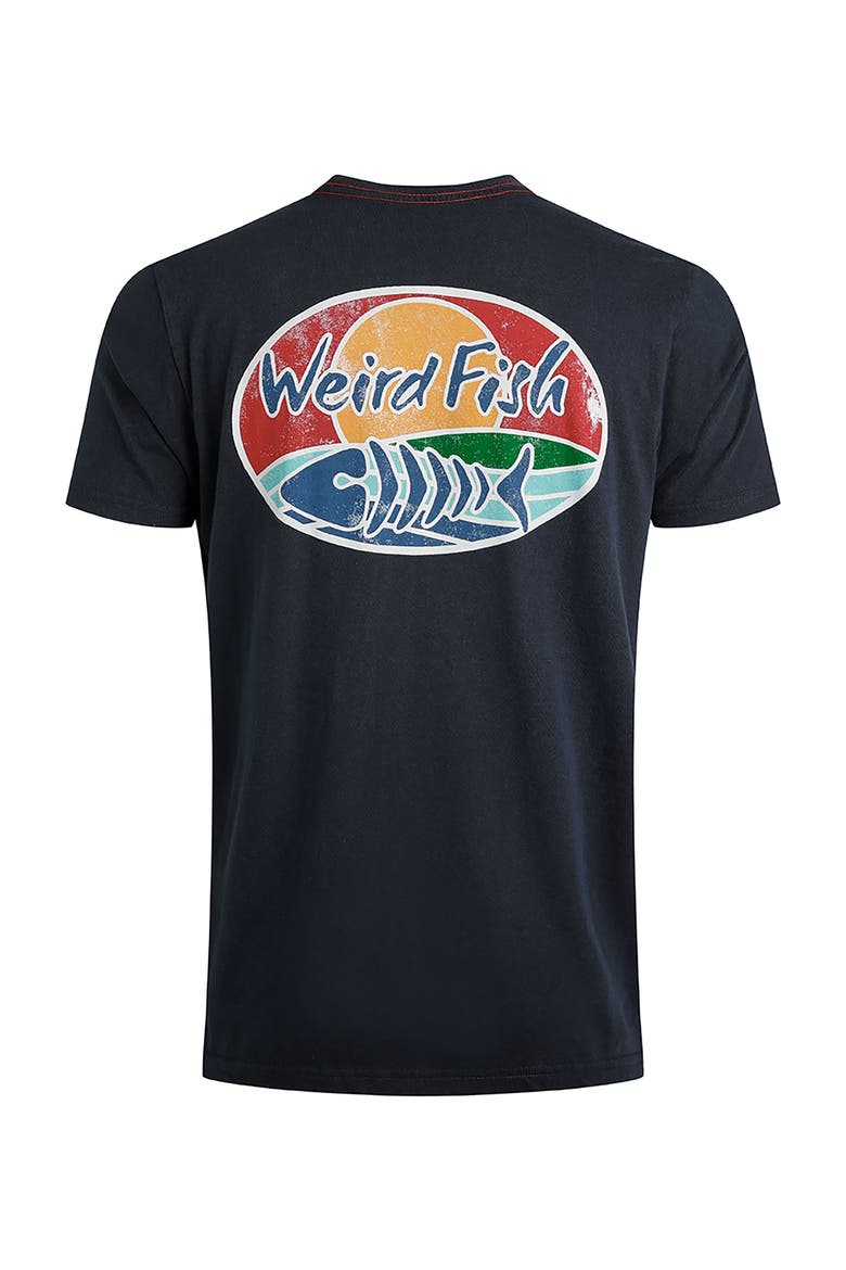 Land And Sea Back Print Graphic T-Shirt, Alternate, color, Navy