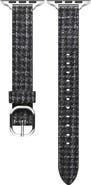 Posh Tech Carmen Tartan Fabric & Leather Apple Watch® Watchband