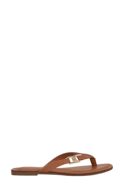 Tommy Hilfiger Liande Thong Sandal In Brown