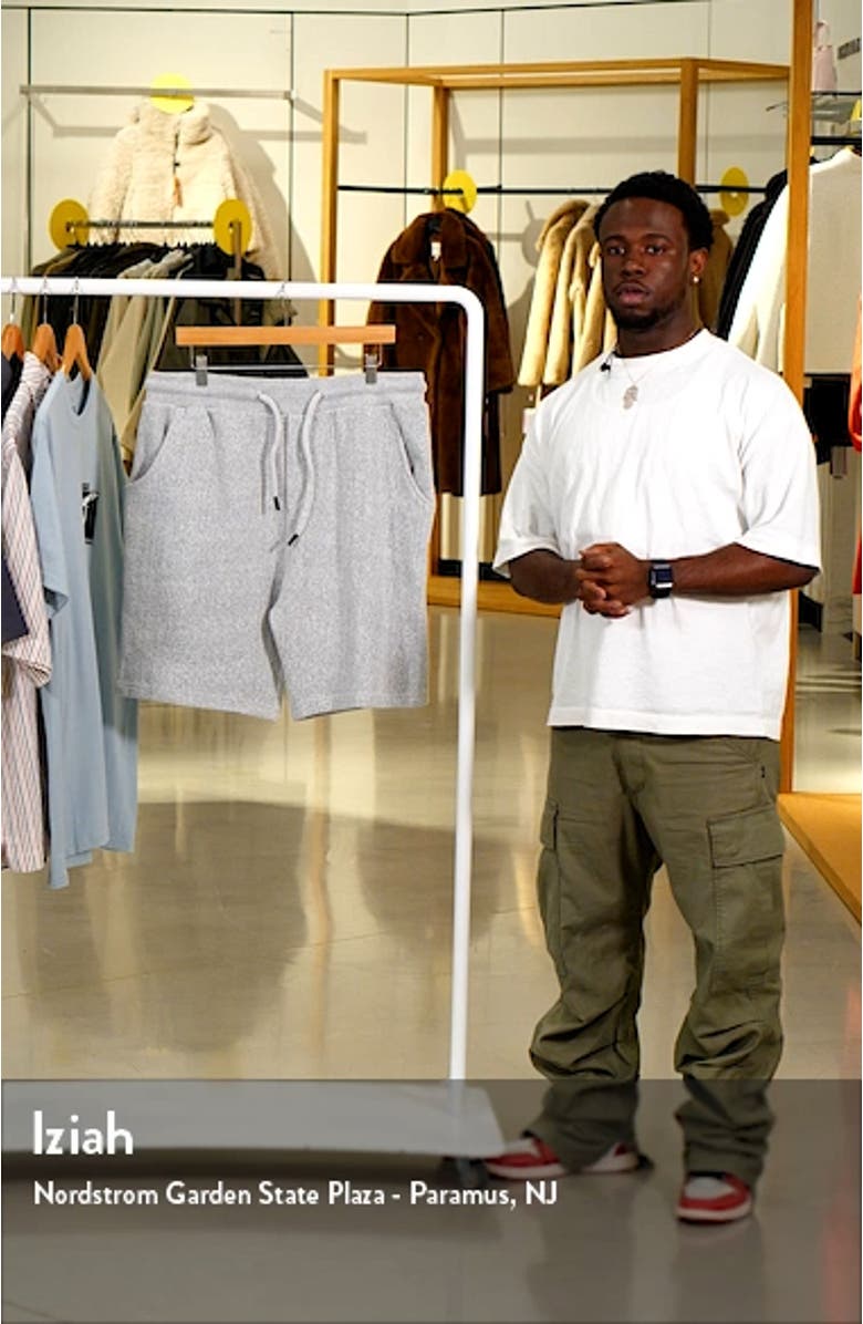 Merced Cotton Blend Fleece Sweat Shorts, sales video thumbnail