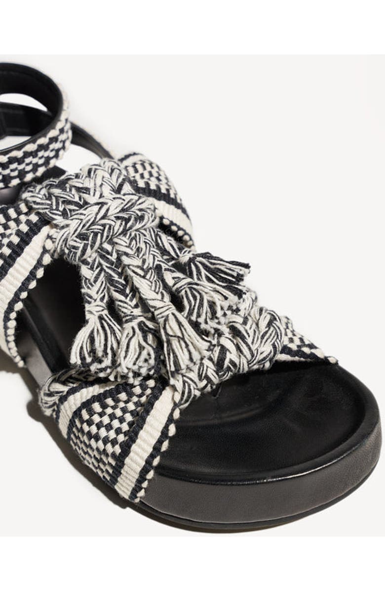 Amambaih Olivia Sandals, Alternate, color, Ivory-Black