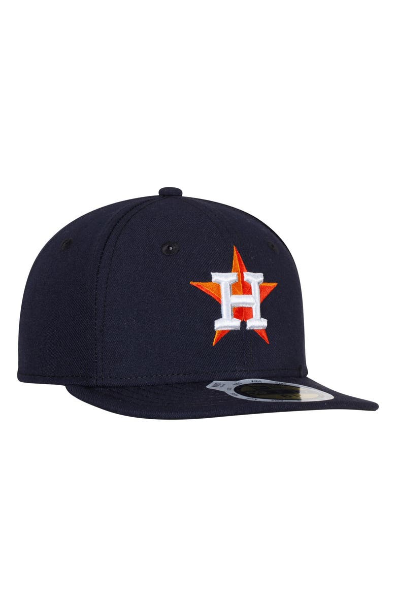 New Era Youth New Era Navy Houston Astros Authentic Collection On-Field Home 59FIFTY Fitted Hat, Main, color,