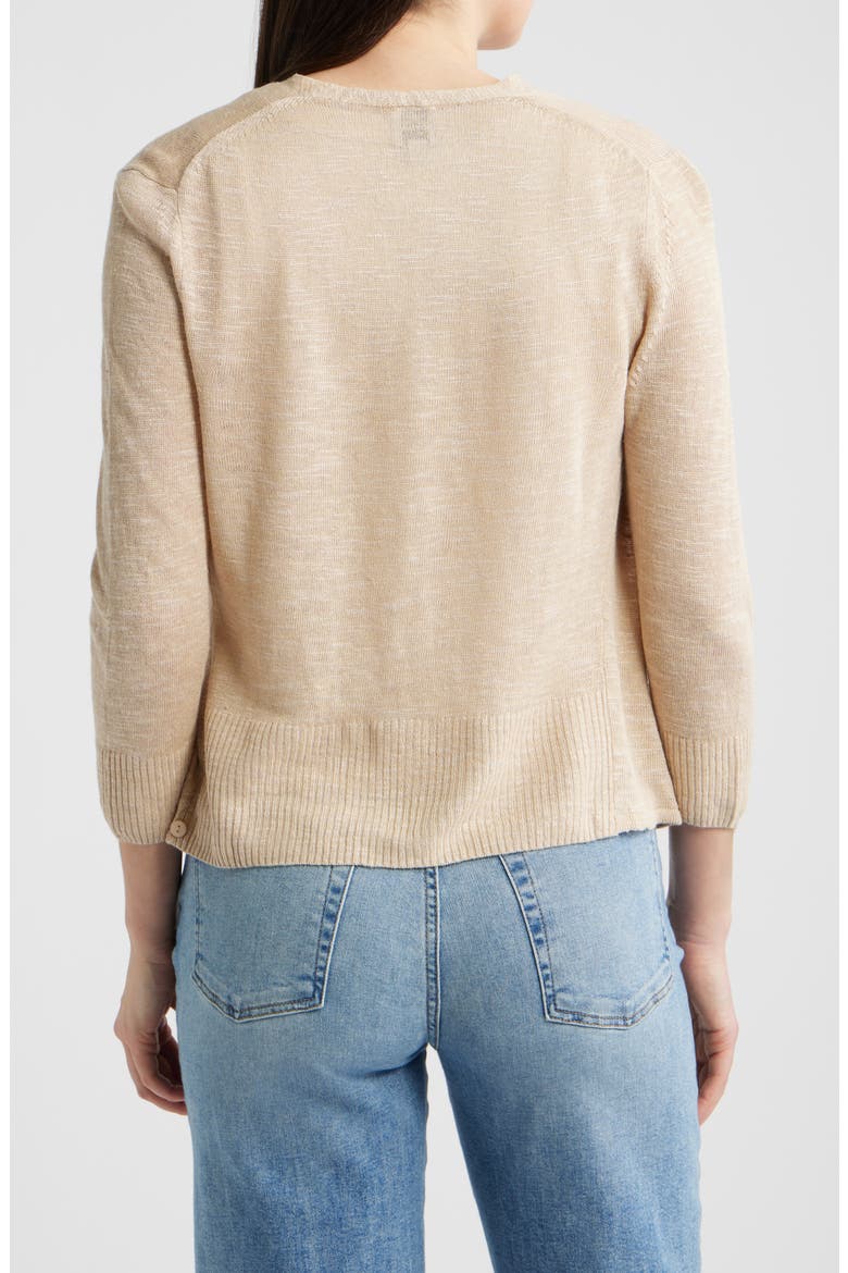 Slub Knit 4-Way Cardigan, Alternate, color, JUTE