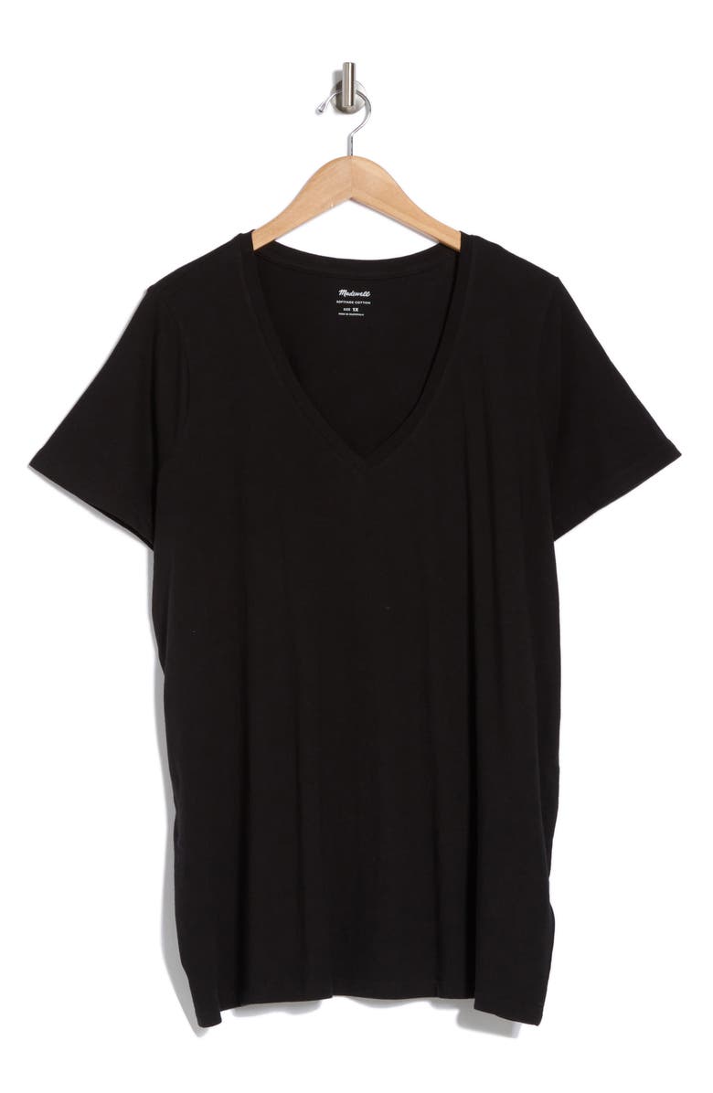 Madewell Soft Fade Cotton T-Shirt, Alternate, color, True Black