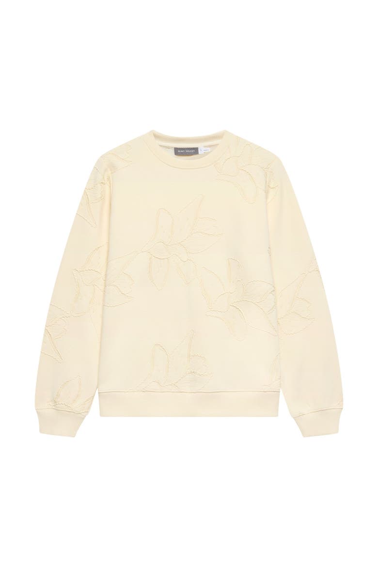 Embroidered Sweatshirt, Alternate, color, Yellow
