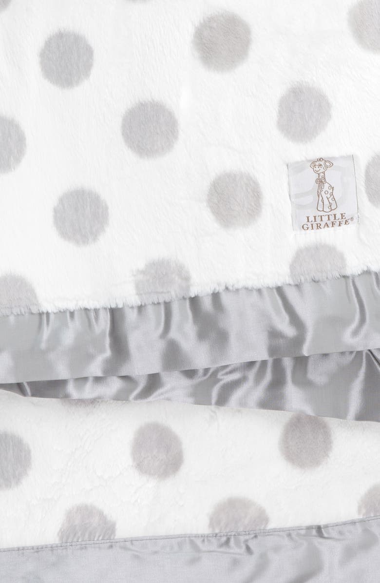 Little Giraffe Luxe<sup>™</sup> Dream Dot Faux Fur Baby Blanket, Alternate, color,