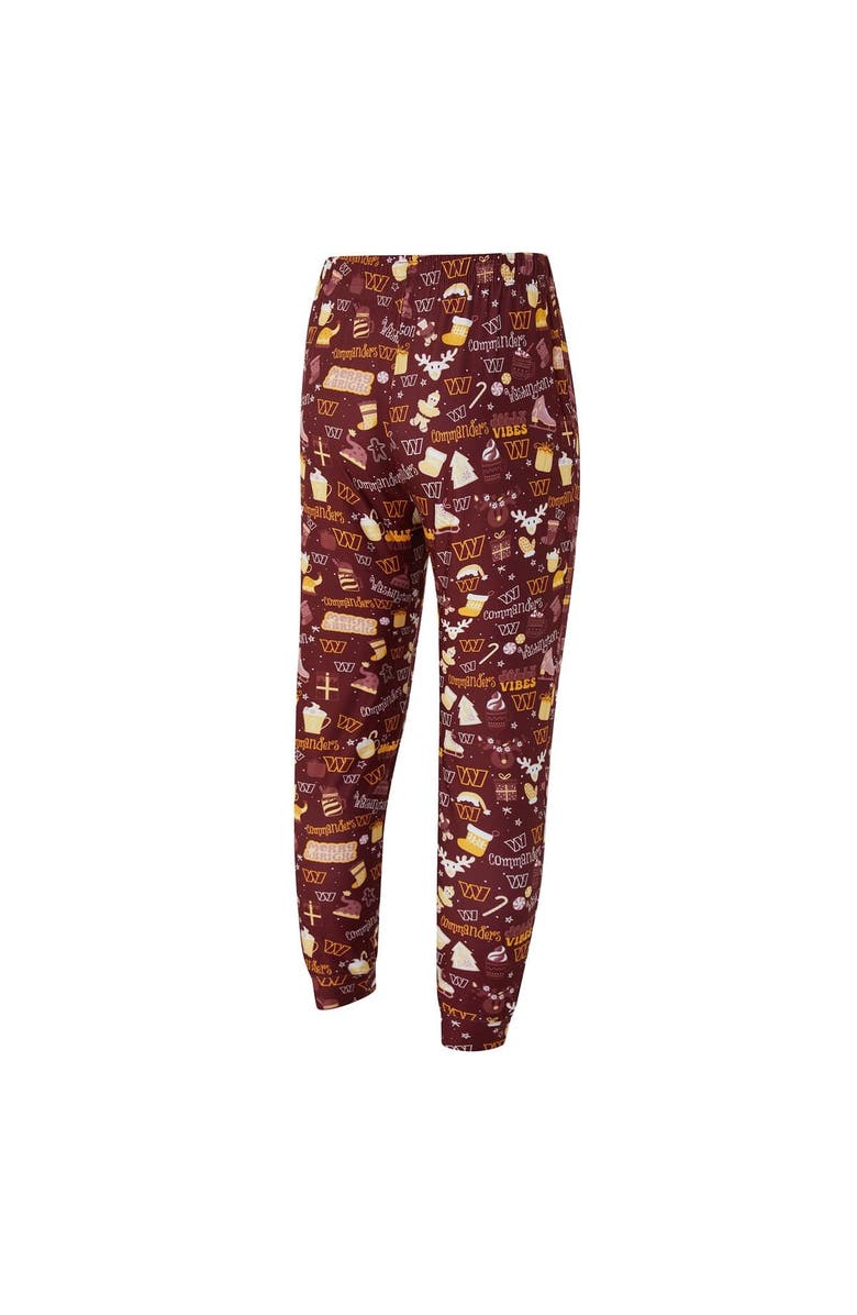 CONCEPTS SPORT Men's Concepts Sport Maroon Washington Commanders Chestnut Long Sleeve Top & Pants Set, Alternate, color, Maroon