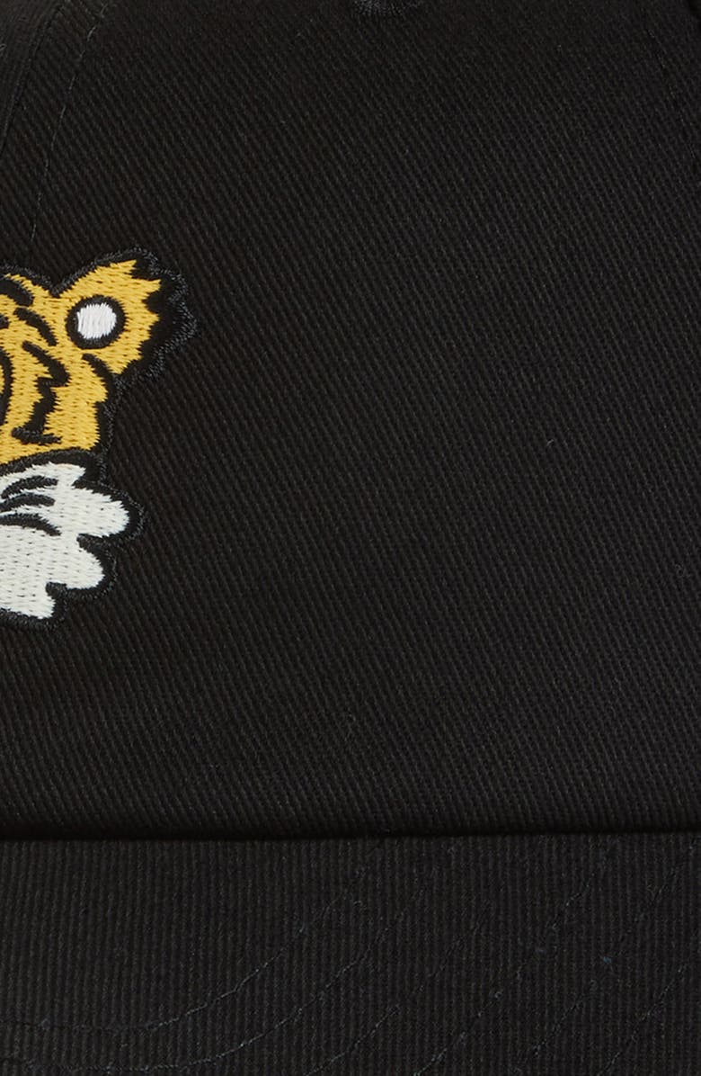 KENZO Verdy Tiger Embroidered Cotton Twill Baseball Cap, Alternate, color, 