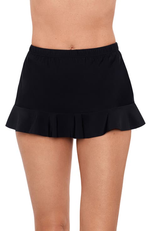 High Waist Slimming Ruffle Skirt Swimsuit Bottom