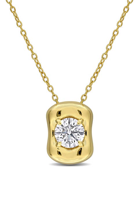 Created Moissanite Pendant Necklace