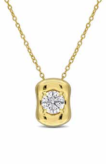 Created Moissanite Pendant Necklace