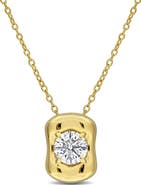 DELMAR Created Moissanite Pendant Necklace
