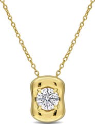 DELMAR Created Moissanite Pendant Necklace