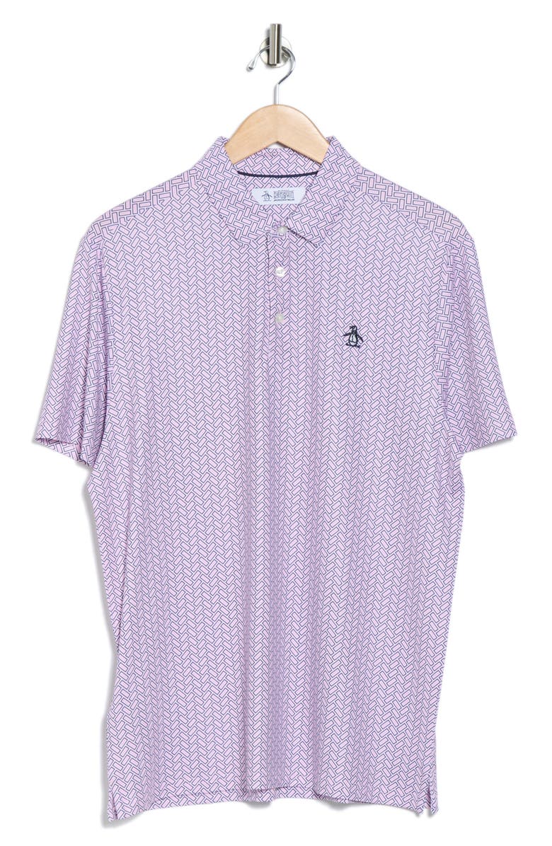 Original Penguin Herit Polo, Alternate, color, Lilac Sachet