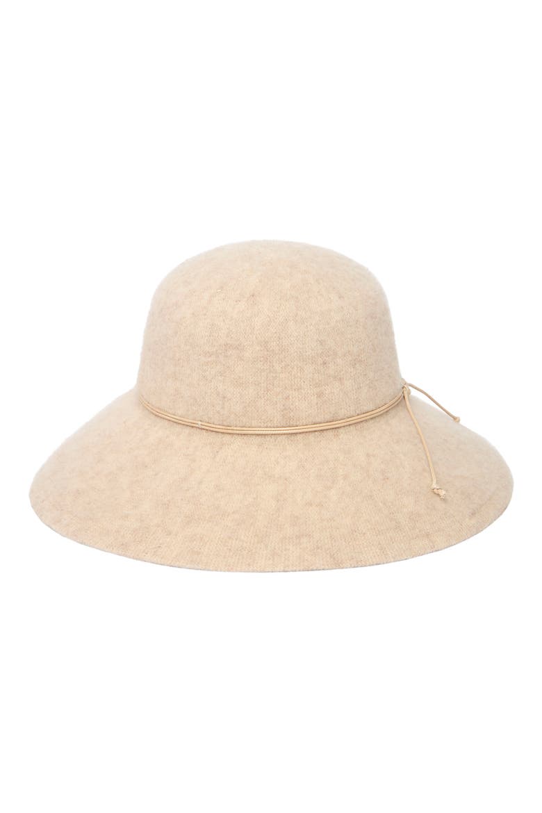 Knit Floppy Hat, Main, color, BEIGE