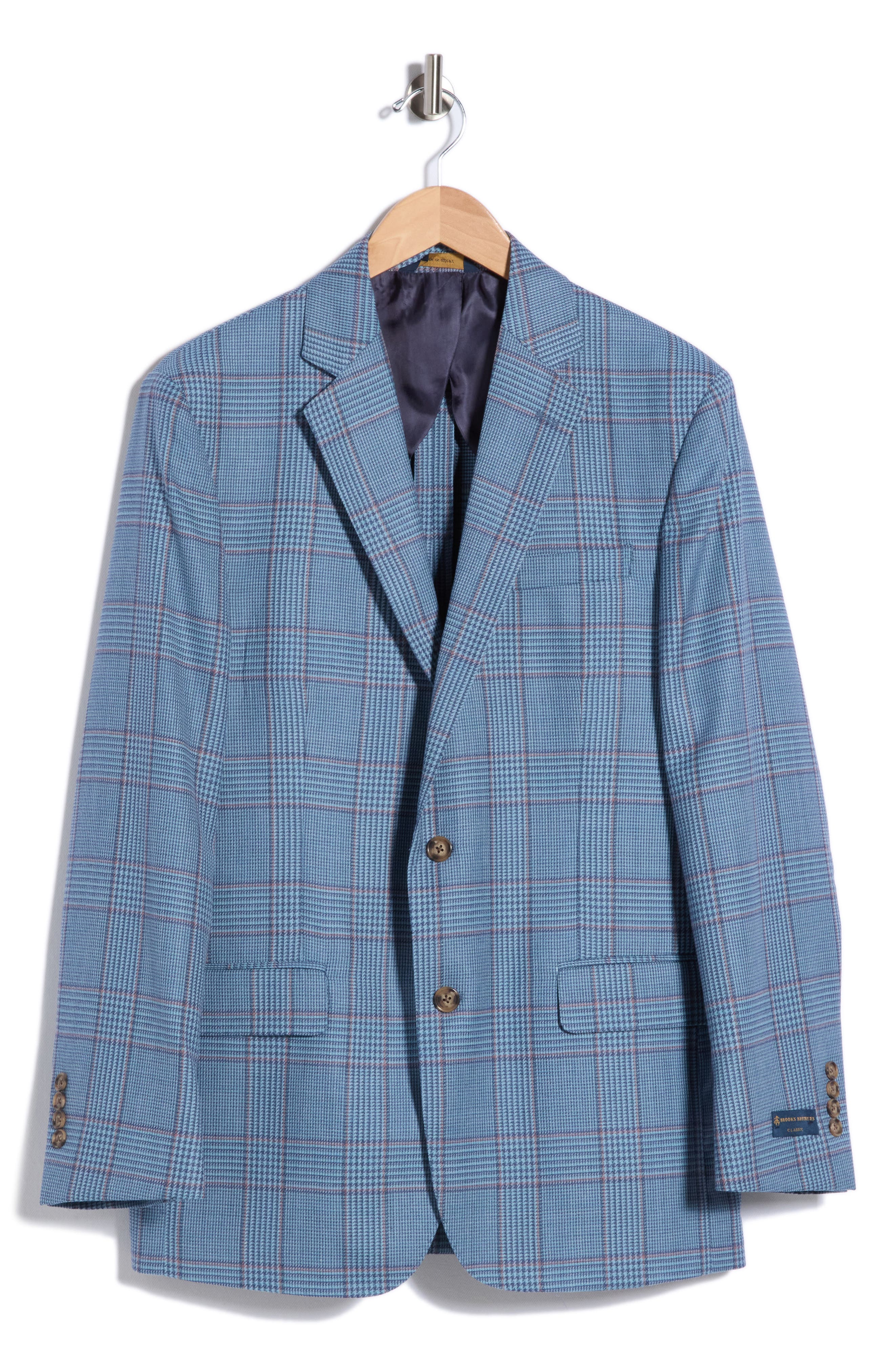 Brooks Brothers Classic Check Wool Sport Coat