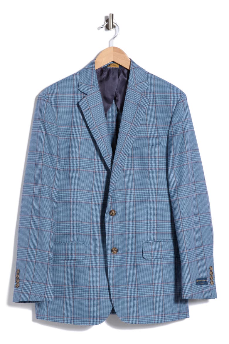 Classic Check Wool Sport Coat, Alternate, color, LIGHT BLUE MULTI CHECK