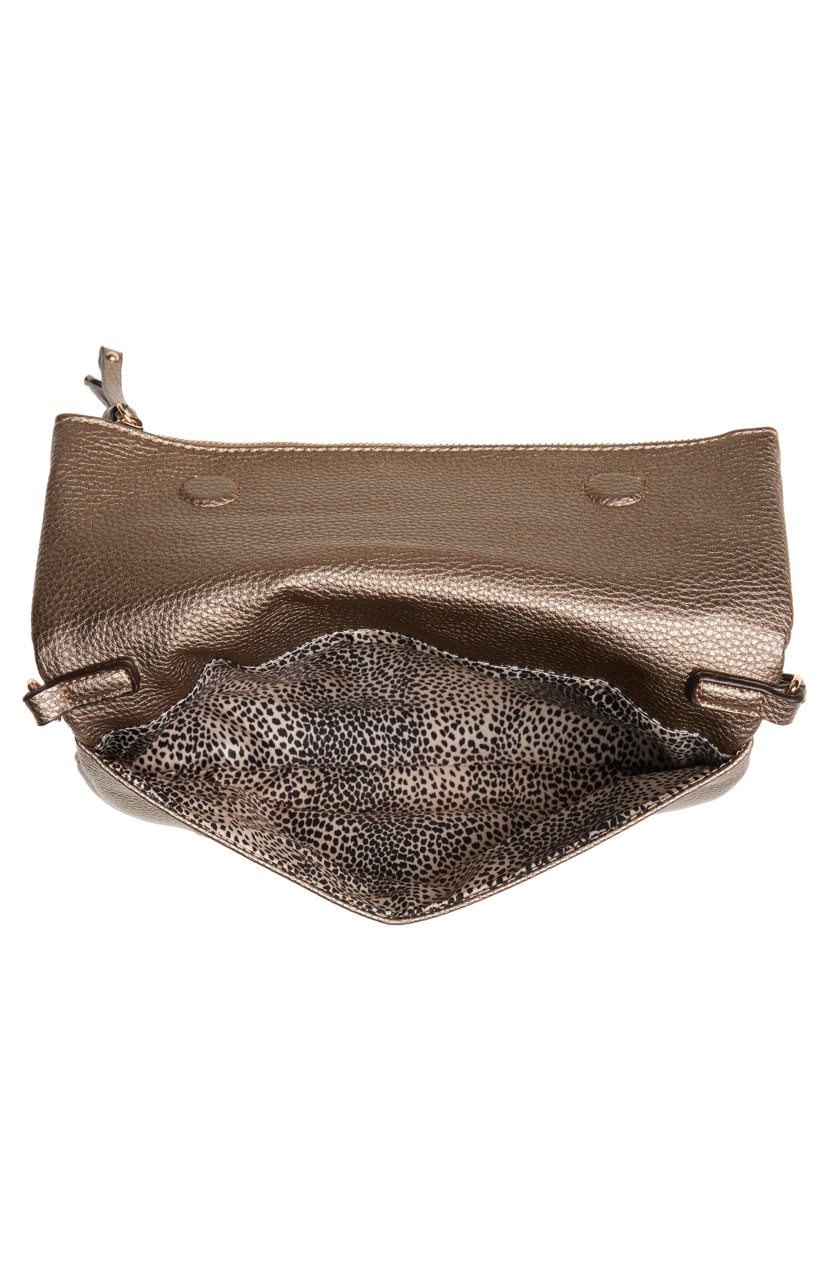 Sole Society Marlena Faux Leather Clutch, Alternate, color, 