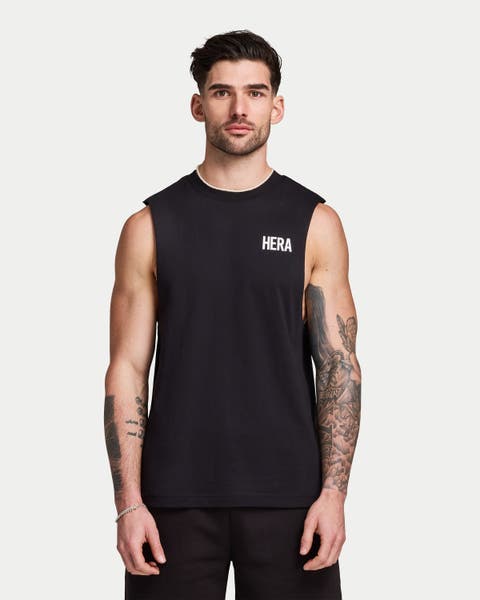 Crew Neck Relaxed Fit Printed Vest