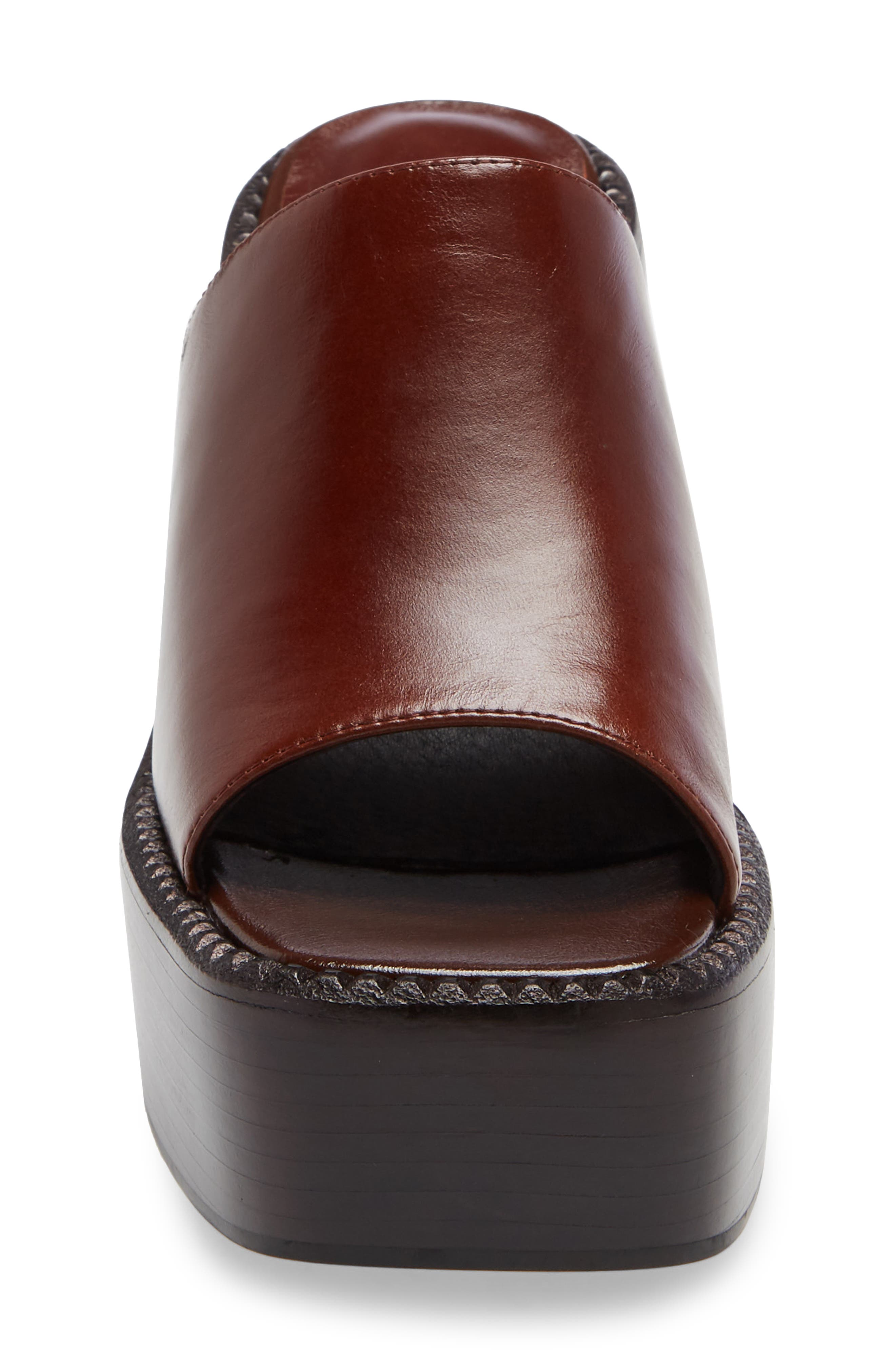 Concert Platform Slide Sandal, Alternate, color, BROWN