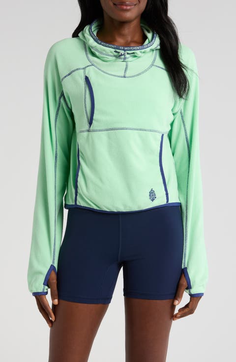 FP Movement Care on the Run Fleece Funnel Neck Hoodie