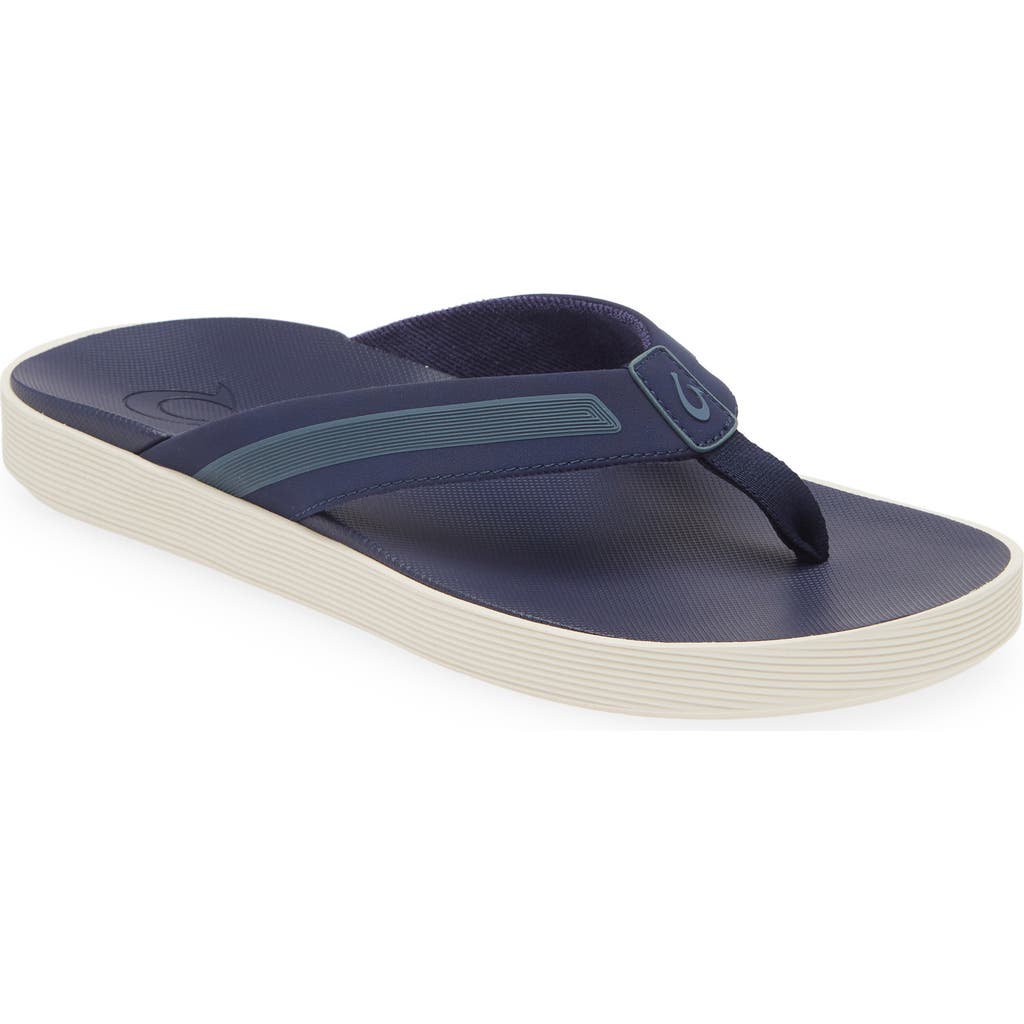 Olukai Leeward Flip Flop In Blue