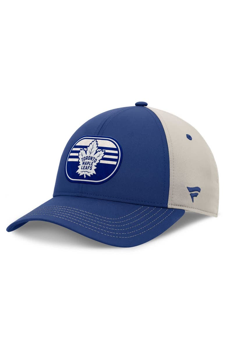 FANATICS Men's  Fanatics  Blue/Gray Toronto Maple Leafs 2025 Stanley Cup Playoffs Locker Room Trucker Adjustable Hat, Main, color, Blue