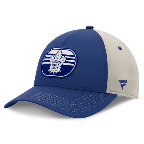 Men's  Fanatics  Blue/Gray Toronto Maple Leafs 2025 Stanley Cup Playoffs Locker Room Trucker Adjustable Hat