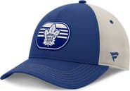 FANATICS Men's  Fanatics  Blue/Gray Toronto Maple Leafs 2025 Stanley Cup Playoffs Locker Room Trucker Adjustable Hat