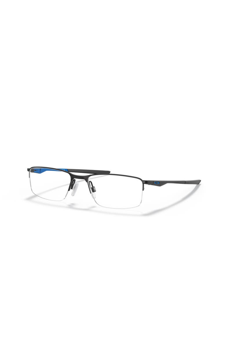 Oakley 54mm Rectangle optical glasses, Main, color, Black/ Blue