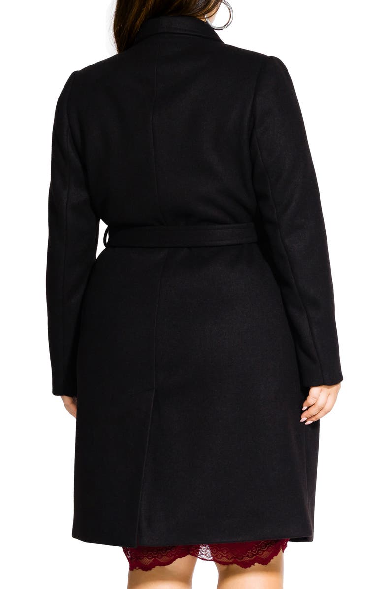 City Chic Sultry Military Coat, Alternate, color,