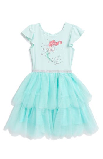 Happy Threads Kids' Disney® Ariel Tutu Dress In Blue