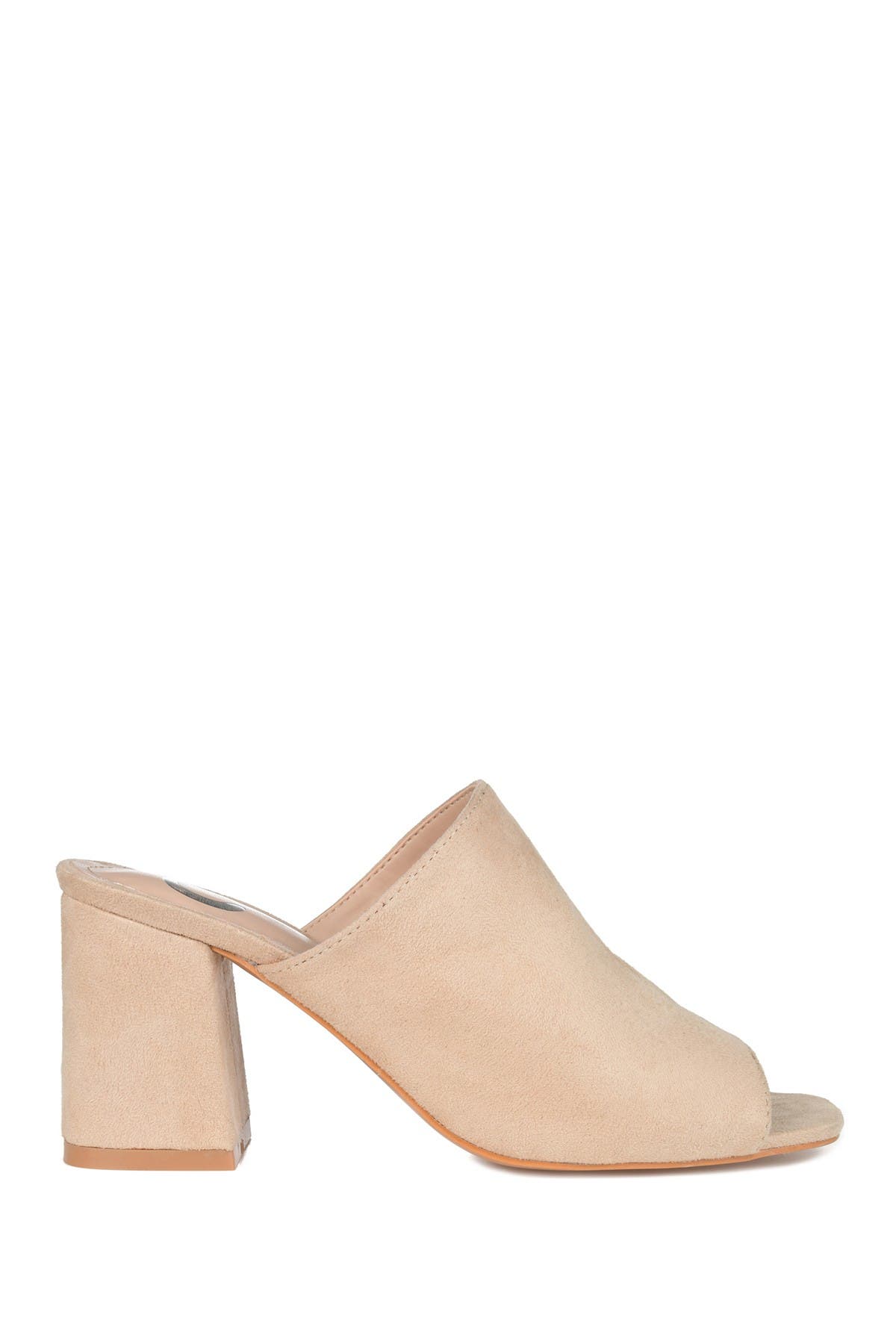 Journee Collection JOURNEE Adelaide Slide Mule Sandal, Alternate, color, Nude