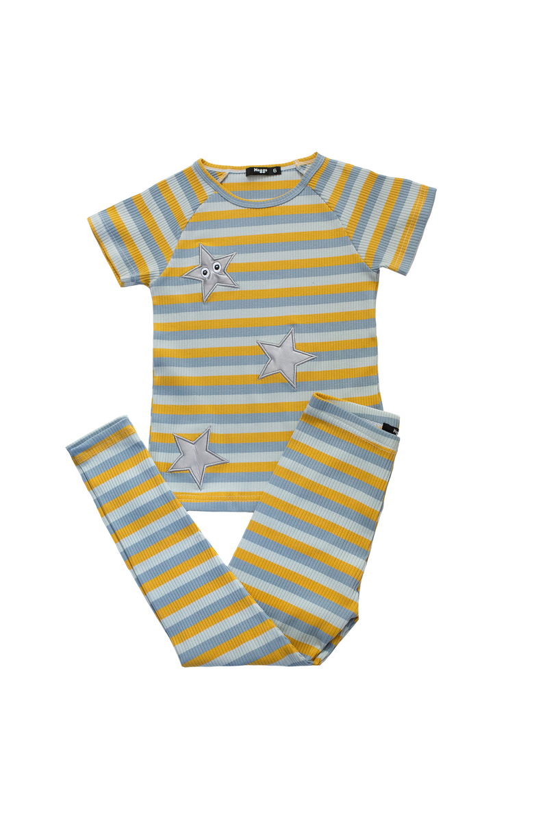 NoggiWear Striped Happy Star Loungewear Set, Main, color,